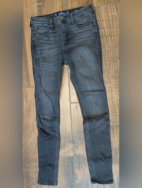 Hollister Black High-Rise Super Skinny Jeans Juniors Size 0S